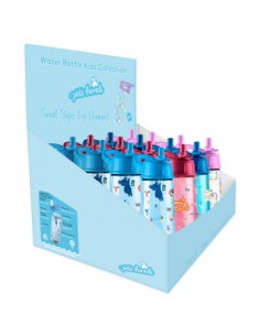 Garrafa Água Infantil Pets Expositor Ambar 16un