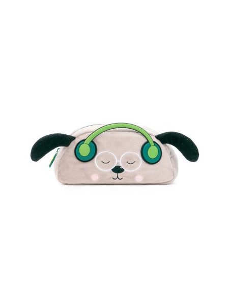 Estojo Retangular Ambar Dog Person Green Furry