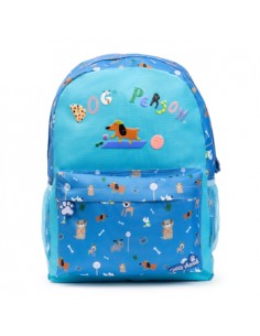 Mochila Escolar Ambar Dog Person Blue 25L