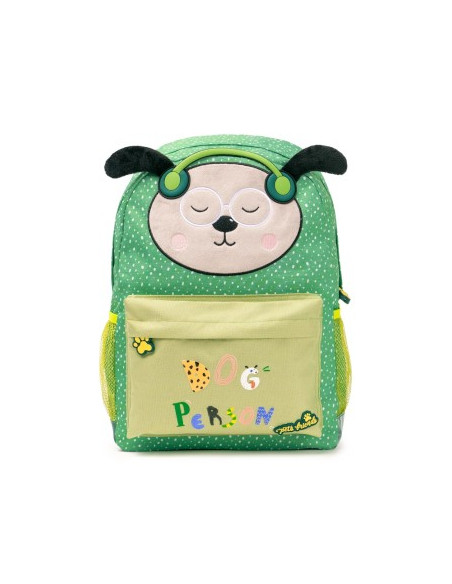 Mochila Escolar Ambar Dog Person Green Furry 25L