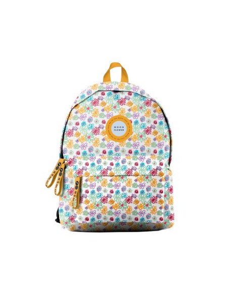Mochila Escolar Ambar Daisies Teen Moonflower 25L