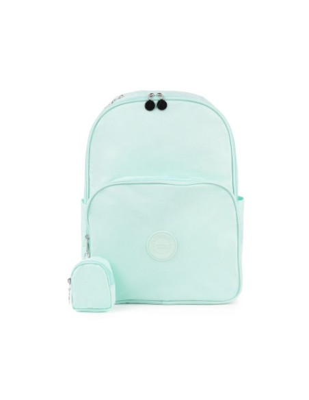 Mochila Escolar Ambar Mint Campus Moonflower 27L