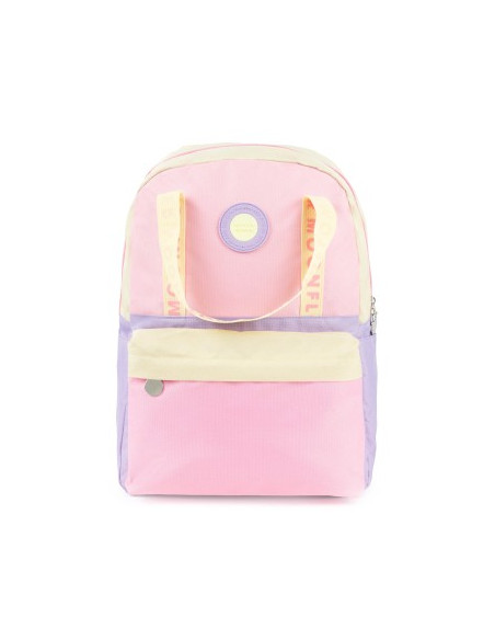 Mochila Escolar Ambar Pastel Campus Moonflower 25L