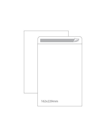 Envelopes Saco 162x229mm C5 Branco 100g Autodex Pack 50un