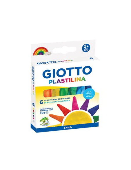Plasticina 6 Cores Giotto 90g
