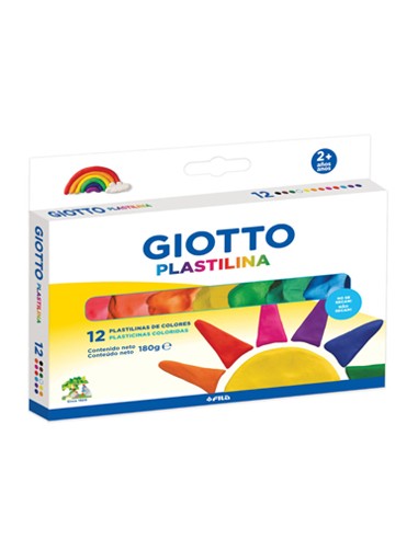 Plasticina 12 Cores Giotto 180g