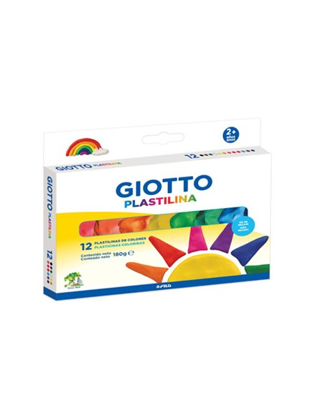 Plasticina 12 Cores Giotto 180g