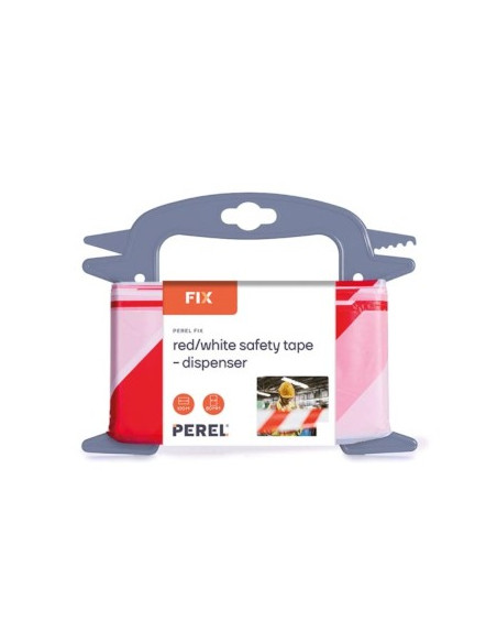 Fita Não Adesiva Sinalização Branco/Verm 80mmx100mts c/Disp