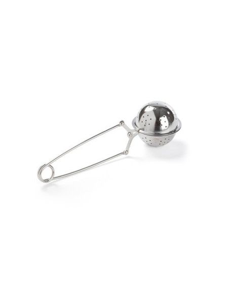 Infusor de Chá Bola Perfurada com Pinça Aço Inoxidável
