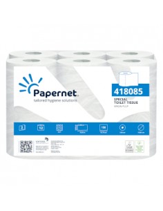 Papel Higiénico Doméstico 16mts 2Fls PAPERNET 12 Rolos