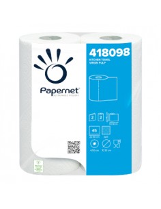 Rolo Toalhas Mão 010,2mx22,4cm 2Fls PAPERNET Picotado 2un