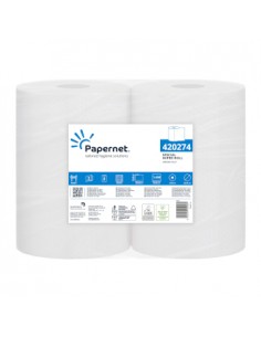 Rolo Toalhas Mão 350mx22,4cm 2Fls PAPERNET Picotado 2un