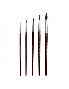 Pincel Guache Aguarela Redondo Nº1/2/4/6/10 Giotto 5un