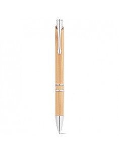 Esferográfica Azul Retrátil em Bambu 1un