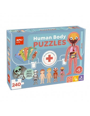 Jogo Educativo Puzzle Apli Corpo Humano 240 Peças