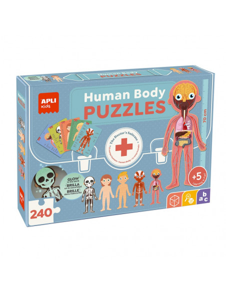Jogo Educativo Puzzle Apli Corpo Humano 240 Peças
