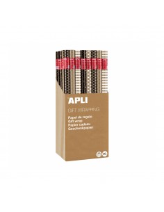 Papel Embrulho Kraft Black & White Expositor 55un