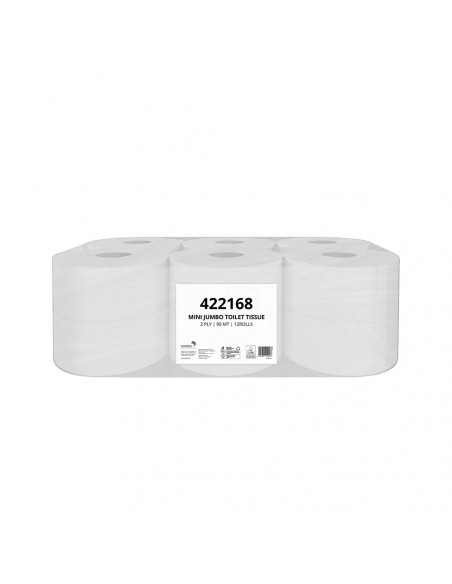 Papel Higiénico (Jumbo) 090mts 2Fls Papernet 12un