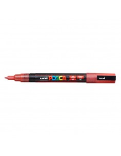 Marcador Uniball Posca PC-3ML 0,9mm Vermelho Glitter(L1) 1un