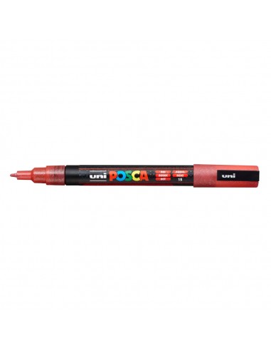 Marcador Uniball Posca PC-3ML 0,9mm Vermelho Glitter(L1) 1un