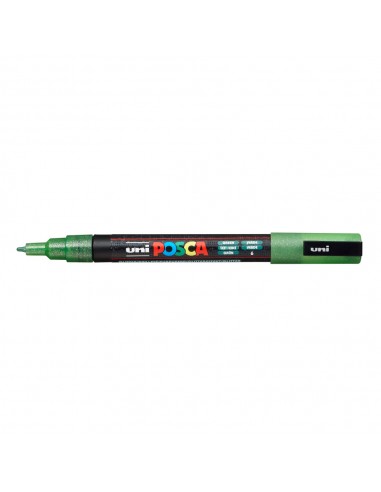 Marcador Uniball Posca PC-3ML 0,9mm Verde Glitter (L3) 1un