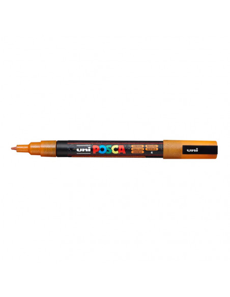 Marcador Uniball Posca PC-3ML 0,9mm Laranja Glitter (L6) 1un