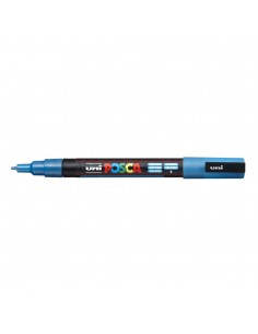 Marcador Uniball Posca PC-3ML 0,9mm Azul Claro Glitter (L12)
