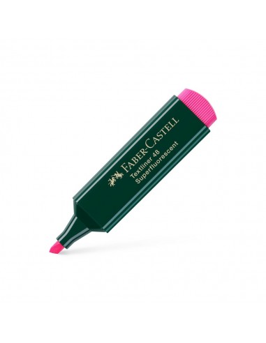 Marcador Fluorescente Rosa Textliner 48 Faber 10un