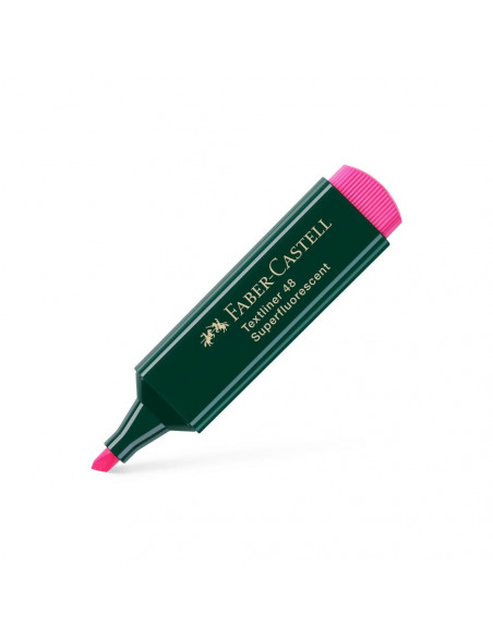 Marcador Fluorescente Rosa Textliner 48 Faber 10un