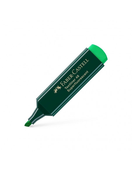 Marcador Fluorescente Verde Textliner 48 Faber 10un