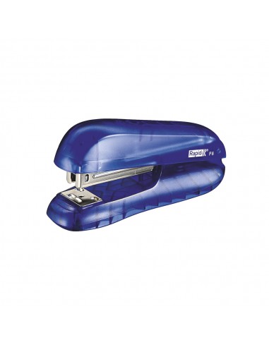 Agrafador 24/6 20 Folhas Rapid F6 Azul Transparente