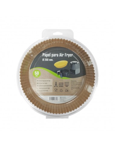 Formas de Papel para Air Fryer Redonda 20cm 50un