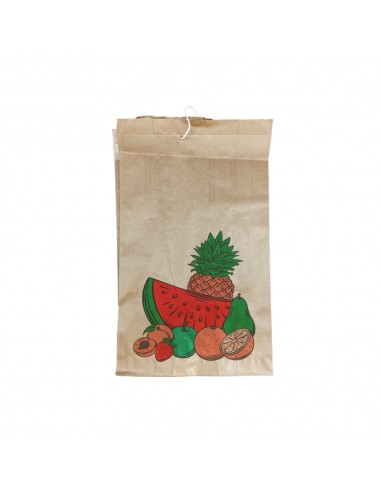 Bolsa Papel para Fruta 14x9x21cm até500g c/Cordel 975un