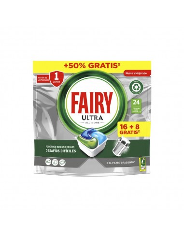 Detergente Máquina Loiça Pastilhas Fairy Ultra 16+8un