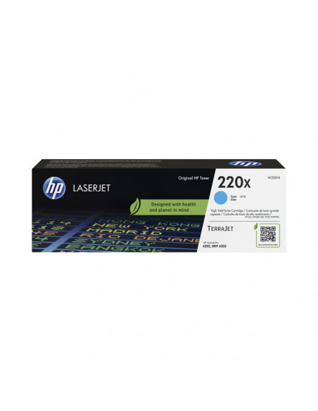 Toner HP 220X Azul W2201X 5500 Pág.