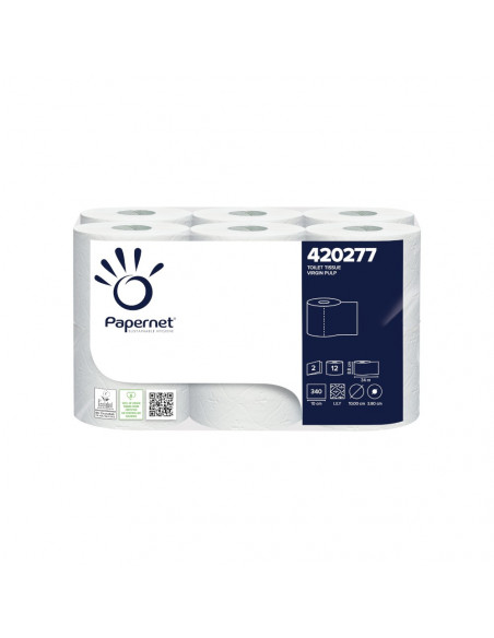 Papel Higiénico Doméstico 34mts 2Fls PAPERNET 420277 12Rolos