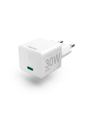 Carregador USB-C PD/QC/GaN 30W Rápido Mini-charger Branco