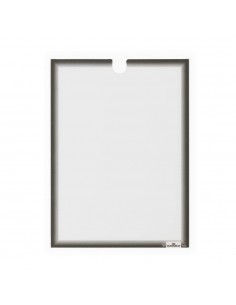 Moldura Adesiva Durable A4 Cinza 400657 5un