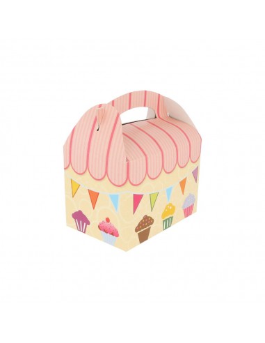 Caixa Kraft Asa Menu Lunch Box Party 15,5x10,5x17,5cm 50un