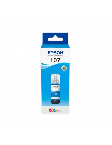 Tinteiro Epson 107 Azul C13T09B240 70ml 7200 Pág.