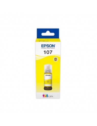 Tinteiro Epson 107 Amarelo C13T09B440 70ml 7200 Pág.