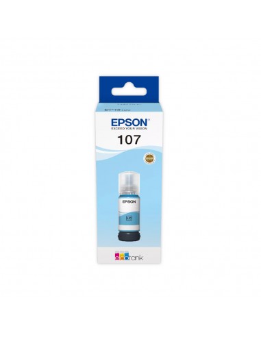 Tinteiro Epson 107 Azul Claro C13T09B540 70ml 7200 Pág.