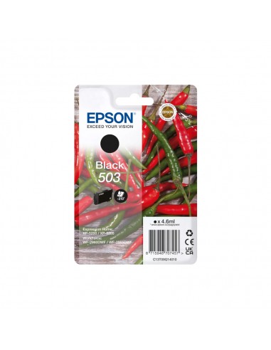 Tinteiro Epson 503 Preto C13T09Q14010 4,6ml 210 Pág.