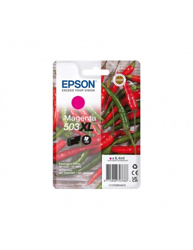 Tinteiro Epson 503XL Magenta C13T09R34010 6,4ml 470 Pág.