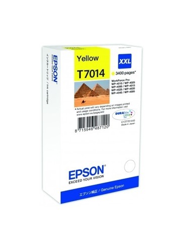 Tinteiro Epson Workforce Pro series 4000/4500 Cap. Extra Ama