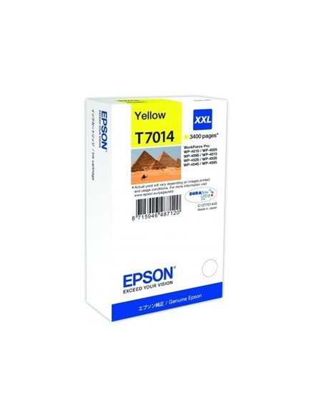 Tinteiro Epson Workforce Pro series 4000/4500 Cap. Extra Ama