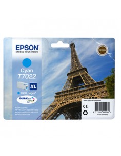Tinteiro Epson Workforce Pro series 4000/4500 Alt. Cap. Azul