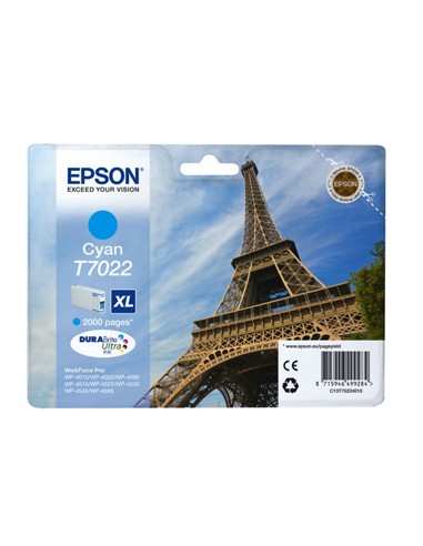 Tinteiro Epson Workforce Pro series 4000/4500 Alt. Cap. Azul