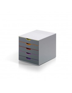 Móvel Secretária 5 Gavetas Durable Multicolor