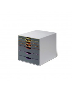 Móvel Secretária 7 Gavetas Durable Multicolor